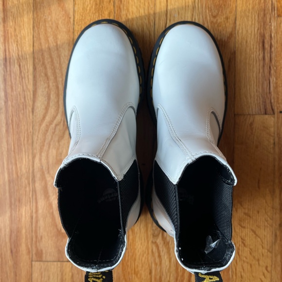 Dr. Martens White Chelsea Boots - Picture 3 of 4